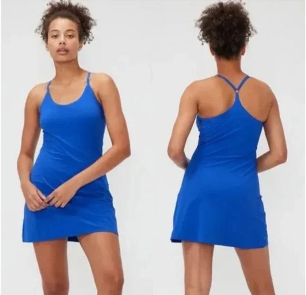 Outdoor Voices The Exercise Dress OV Blue Tennis Golf Pickleball  Women's S